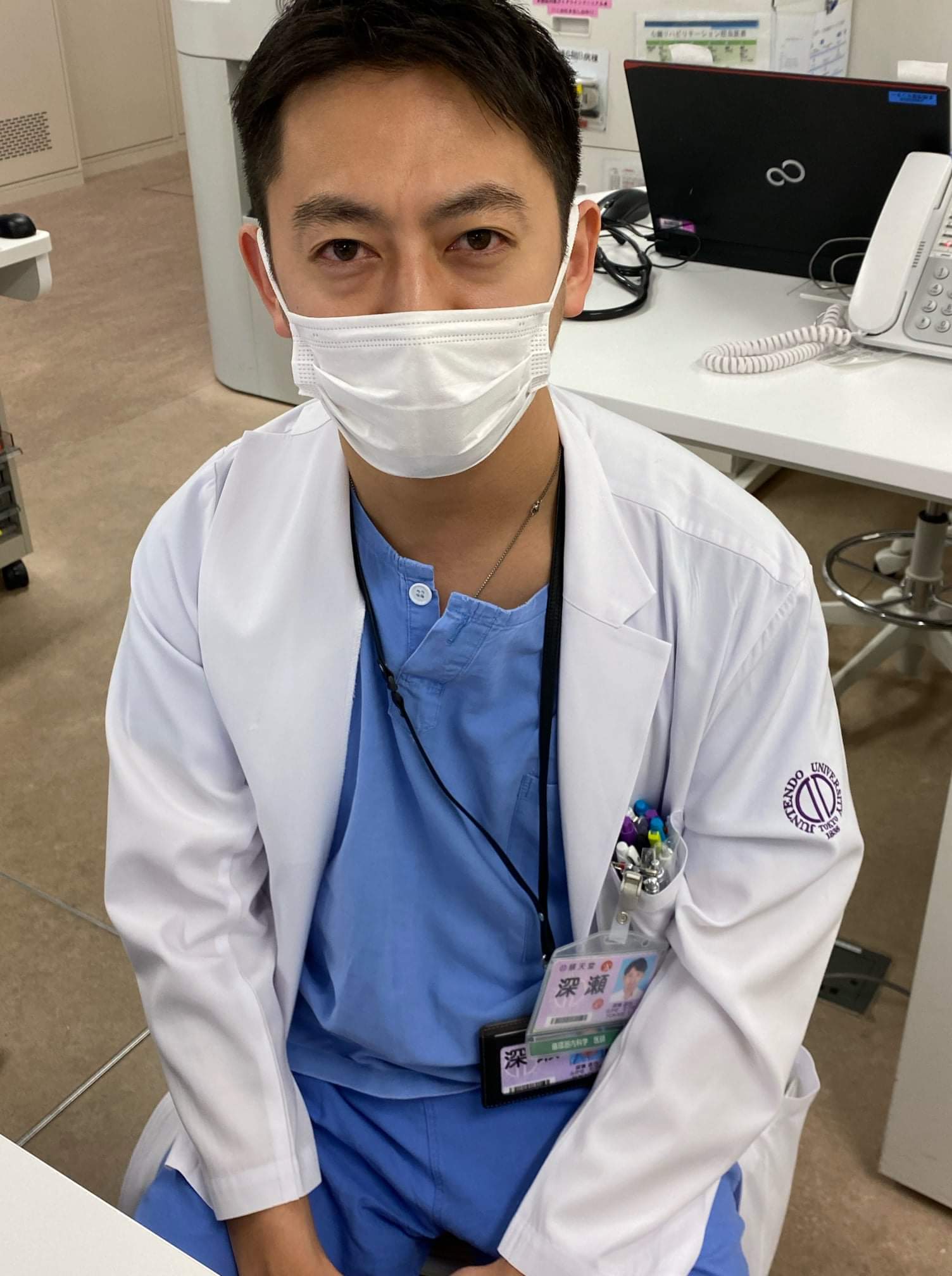 心血管インターベンショングループの大学院2年生である深瀬達也先生が