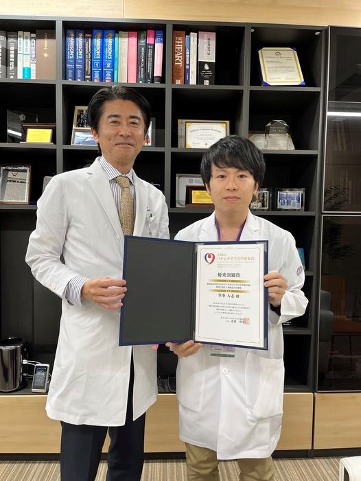 心不全・心筋症グループ、大学院4年生の堂垂大志先生が、第26回日本心不全学会学術集会において、優秀演題賞を受賞しました！