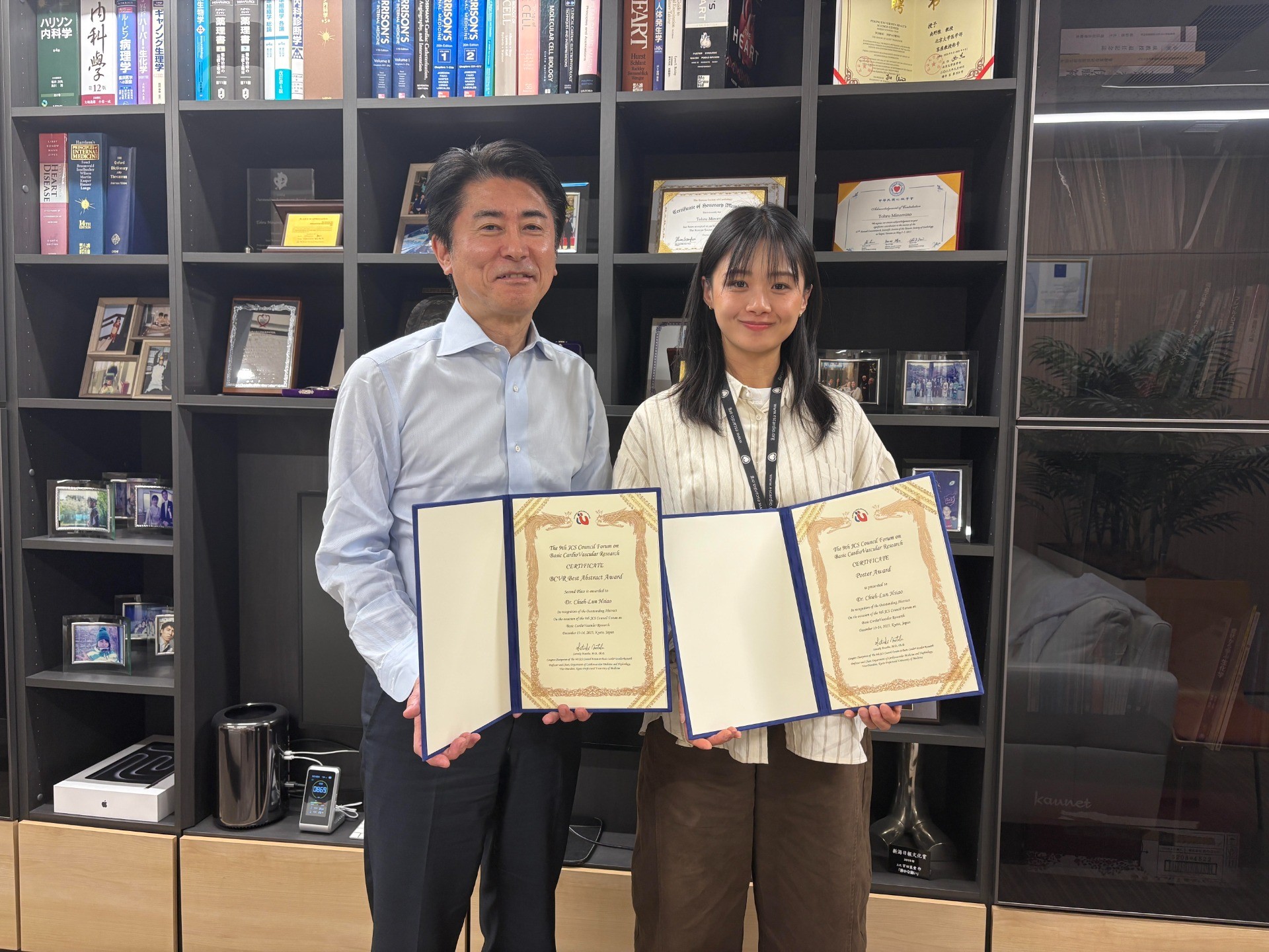 Ruby（Chieh-Lun Hsiao）先生が日本循環器学会 第9回基礎研究フォーラムで受賞されました。